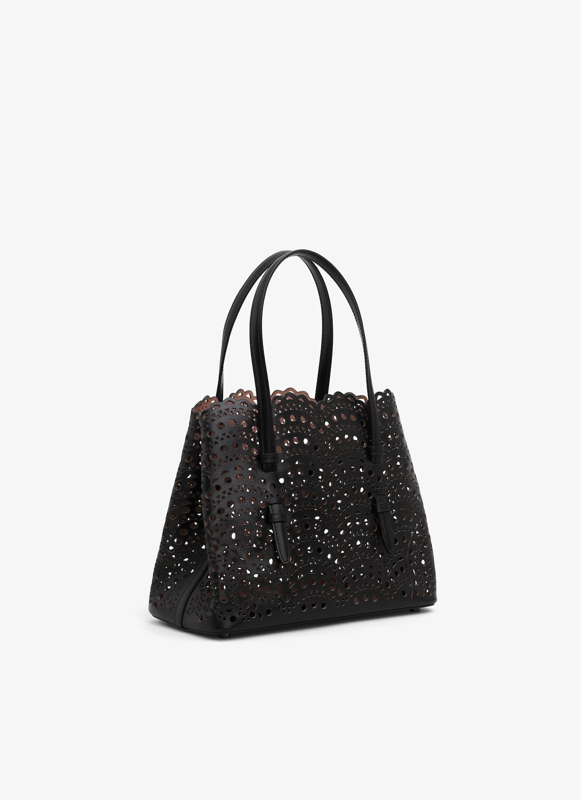 MINA 20 BAG IN VIENNE WAVE CALFSKIN ALAÏA BLACK MINA 20 BAG IN VIENNE WAVE CALFSKIN